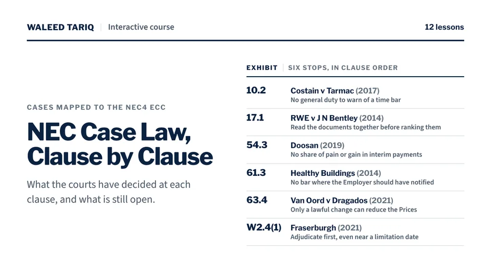 NEC Case Law, Clause by Clause cover