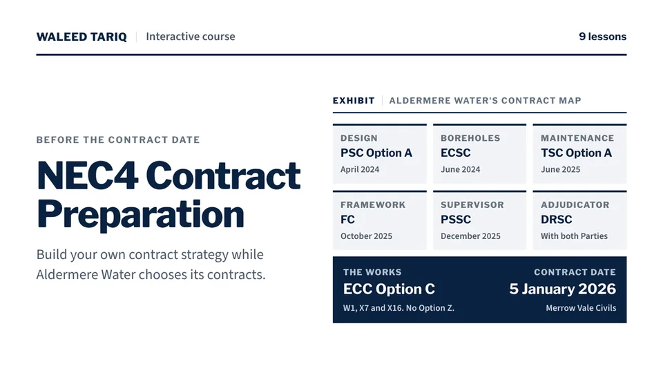 NEC4 Contract Preparation cover